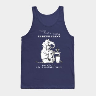 Age Is Just A Number Birthday Elephant Humor Tank Top